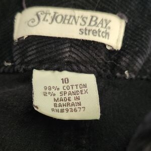 St. John's Bay Black Corduroy Pants